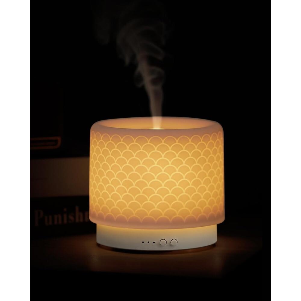 Essential Oil Diffuser -280ml Ceramic Diffuser, 2.4MHz Cool Mist Humidifier - Picture 5 of 5